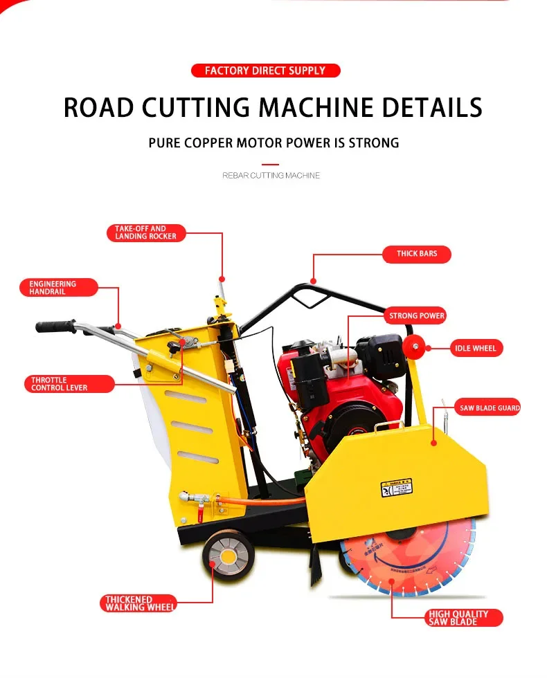 Road Saw New Design Asphalt Co - огляд і ціна Electric Concrete Cutter