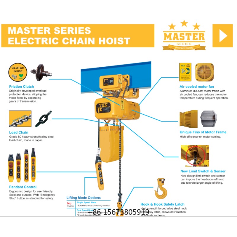 TXK 3 Tons  Electric Chain Hoi - огляд і ціна Electric Chain Hoist